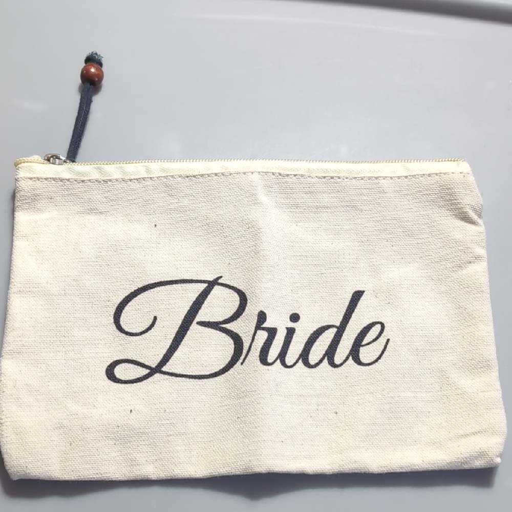 Bride Canvas Cosmetics Bag Survival kit Idea For The Big Day!